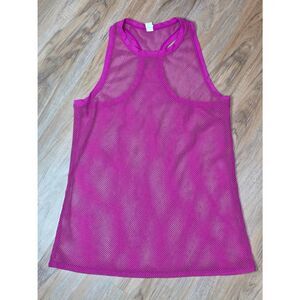 ☔️🔺️Fuchsia Performance Mesh Training Sleeveless Top Medium